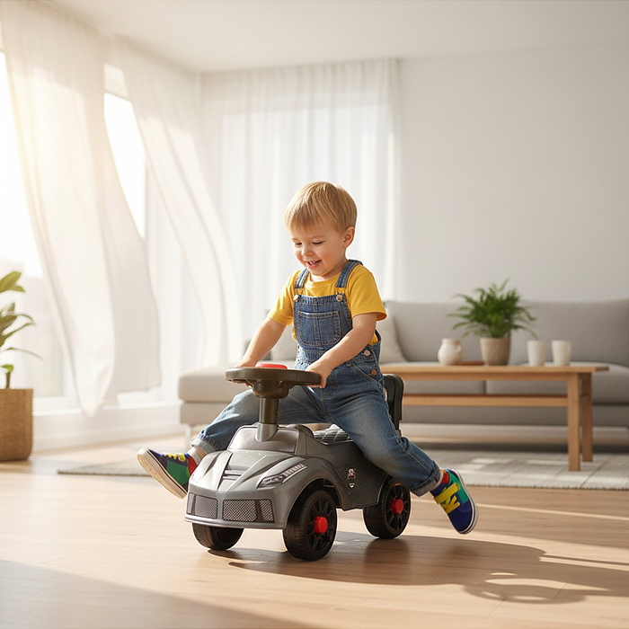 Каталка для детей Rocket R0278 (цвет серый)