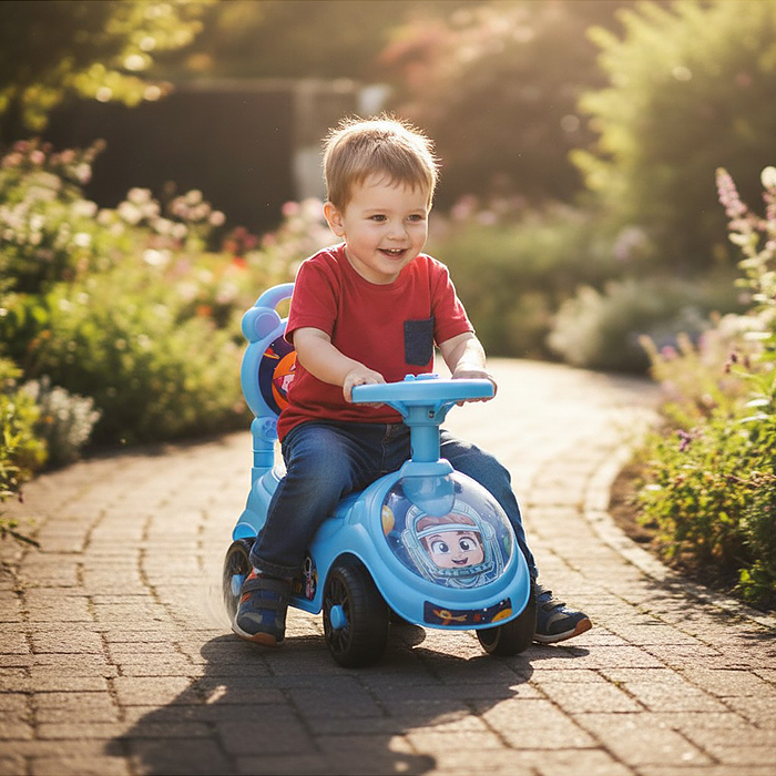 Каталка для детей Rocket R0275 "Космос" (цвет голубой)