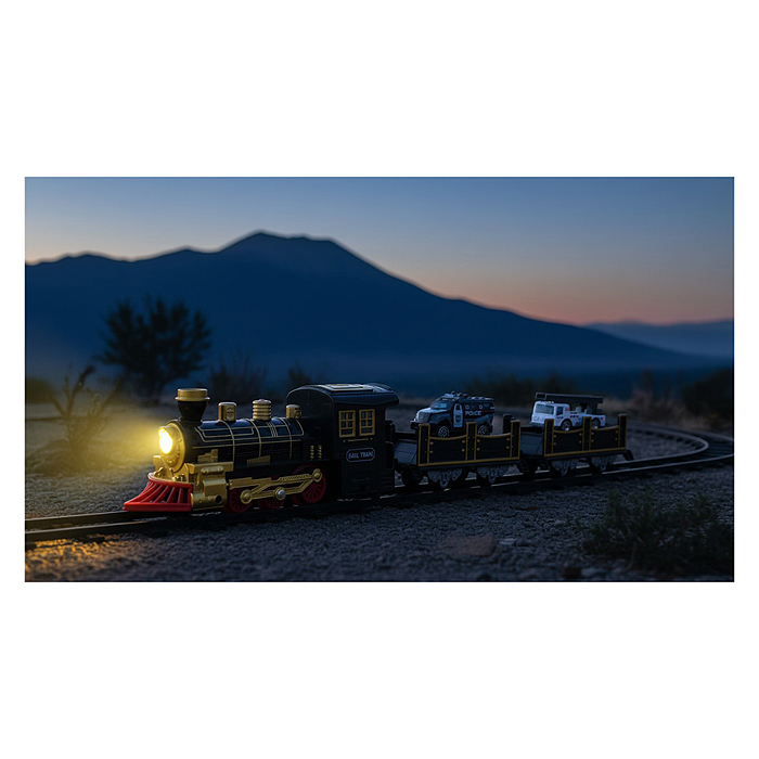 Железная дорога 5865-1P "Полицейская дорога" (свет, звук) в коробке 