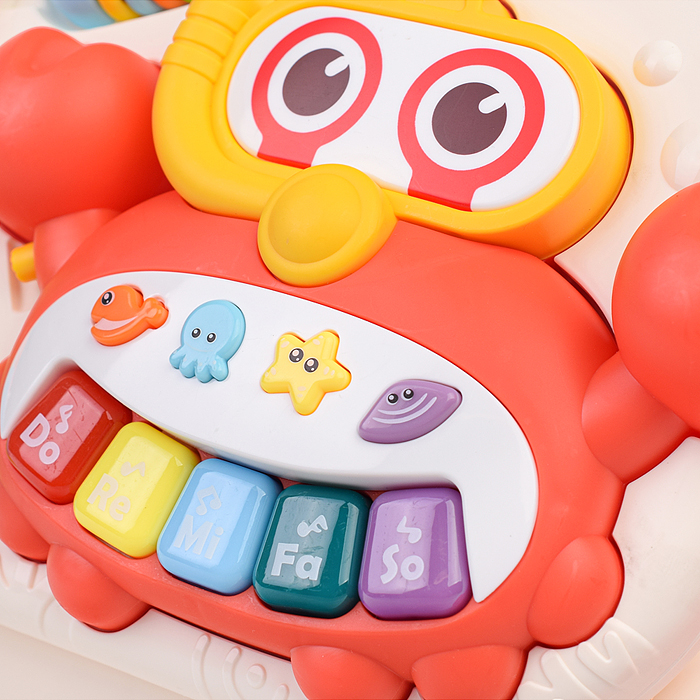 Ходунки HE0829 "Вместе весело" оранжевый, на батарейках, в коробке