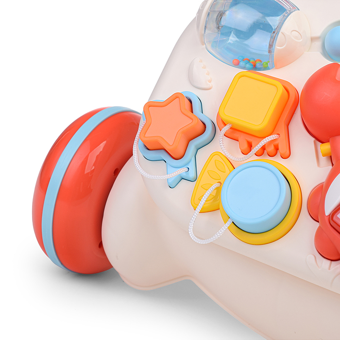 Ходунки HE0829 "Вместе весело" оранжевый, на батарейках, в коробке