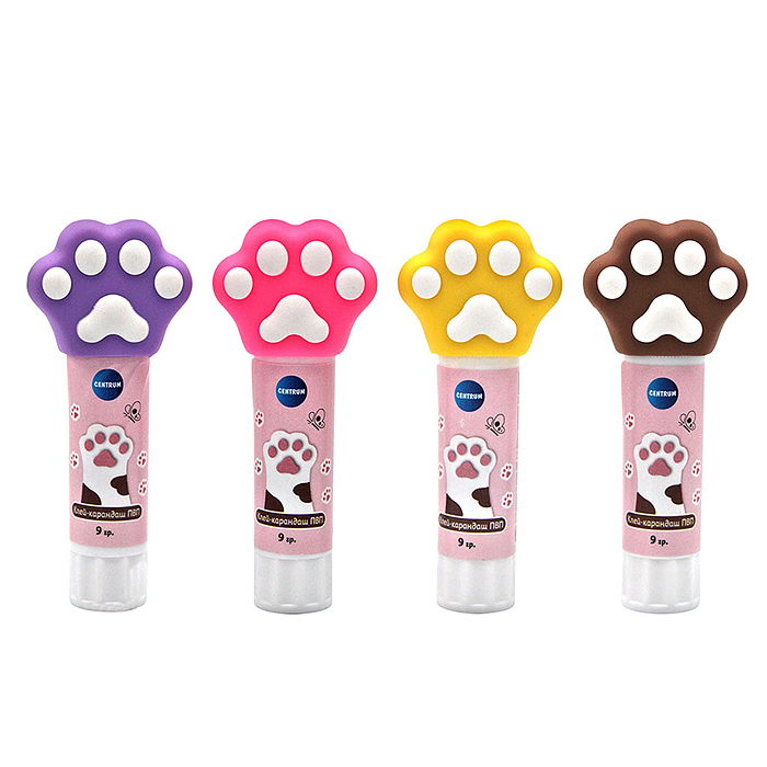 Клей-карандаш "Лапка" 9 г, ПВП, дисплей бокс