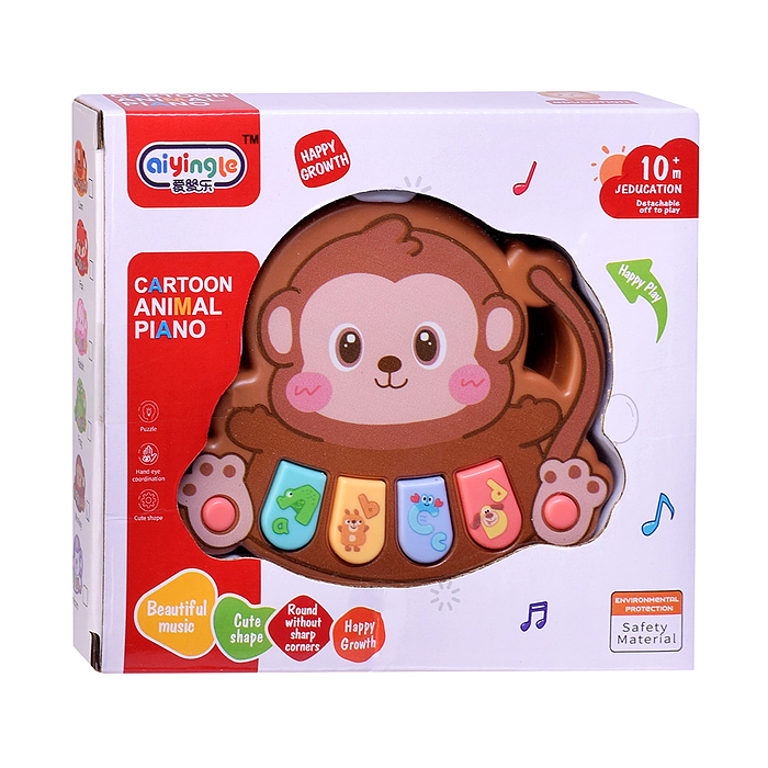 Пианино 368-90H "Обезьянка" звук, в коробке