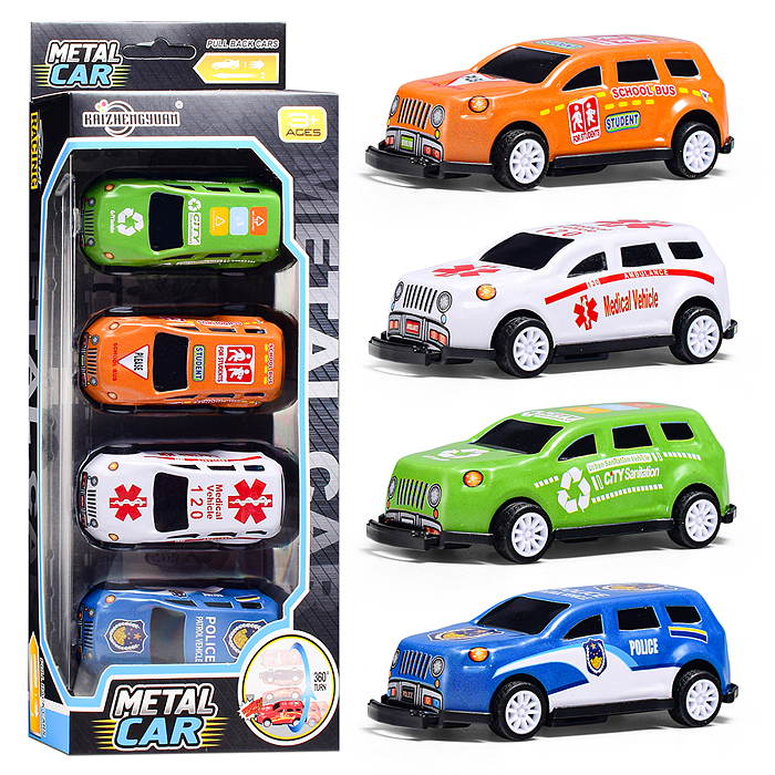 Набор машин KZ957-077 "Драйв-коллекция" металл, в коробке