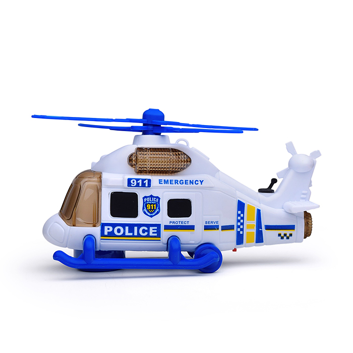 Вертолет 8842 "Полицейский вертолет" на батарейках, с распылением, в коробке