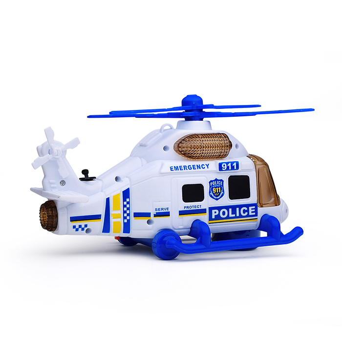 Вертолет 8842 "Полицейский вертолет" на батарейках, с распылением, в коробке