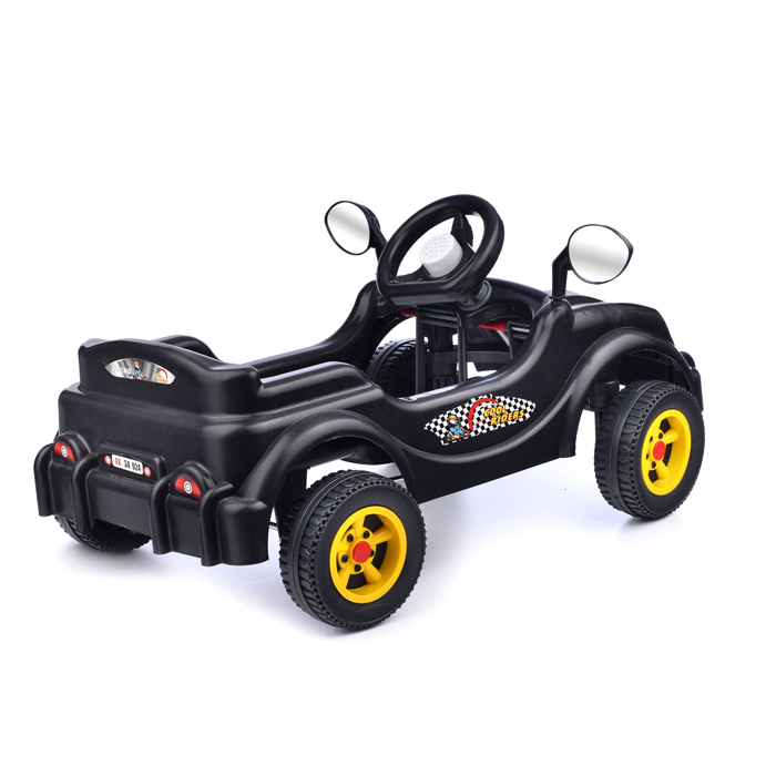 Машина-каталка педальная Cool Riders, с клаксоном, черн.
