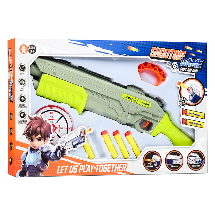 Набор Попади в цель ECA99-62 "Стрелок" (цвет зеленый)  в коробке