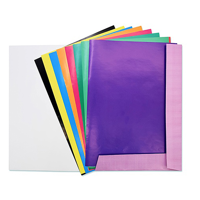 Бумага цветная мелованная А4 10л.,10цв. "Яркая абстракция"