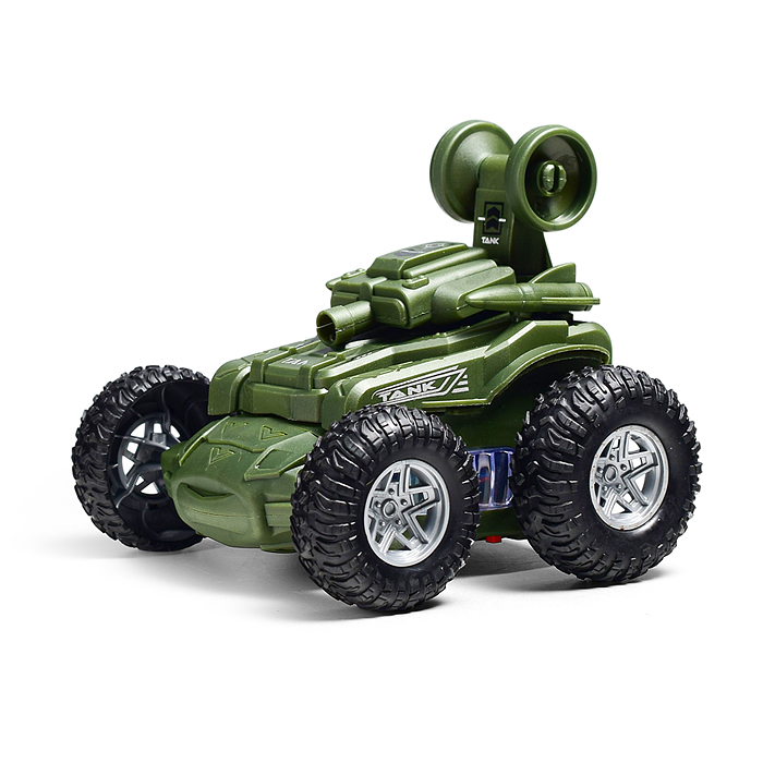 Машина-перевертыш D346-3 "Трюкач" на батарейках, в пакете