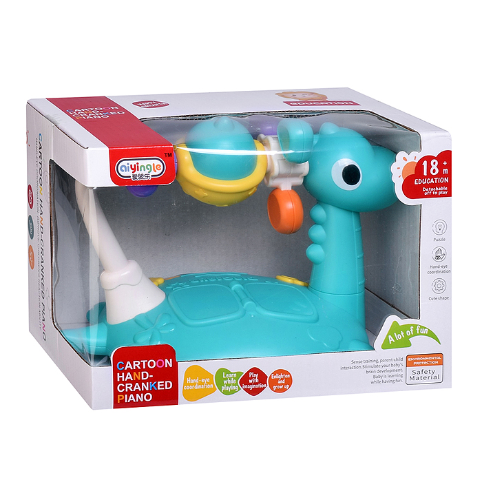 Игрушка музыкальная 368-109 "Динозаврик" свет, звук, в коробке