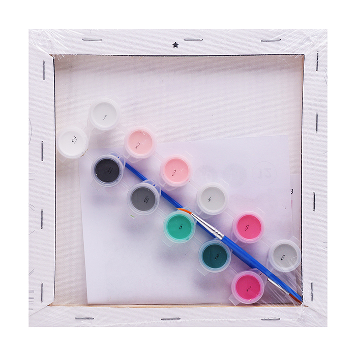 Картина по номерам "Мышонок на кораблике" 20х20см