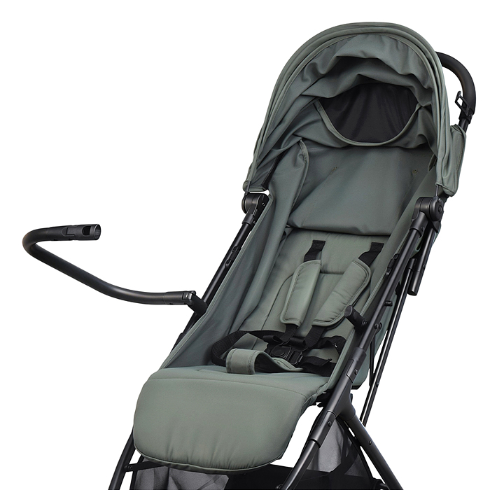 Детская прогулочная коляска-трость Prammy, зеленый