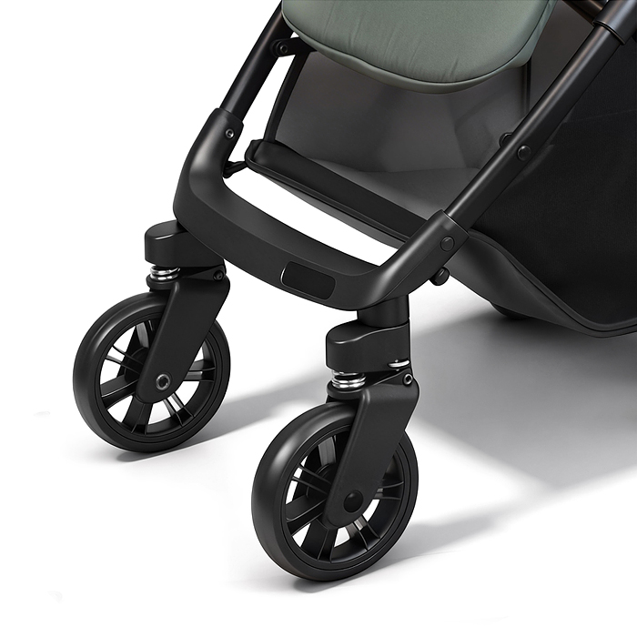 Детская прогулочная коляска-трость Prammy, зеленый