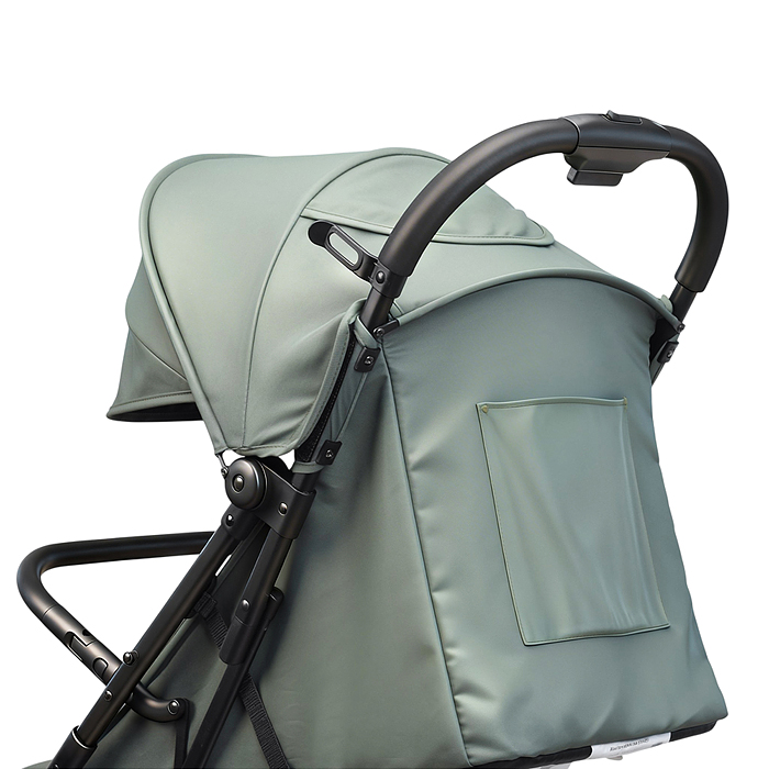 Детская прогулочная коляска-трость Prammy, зеленый