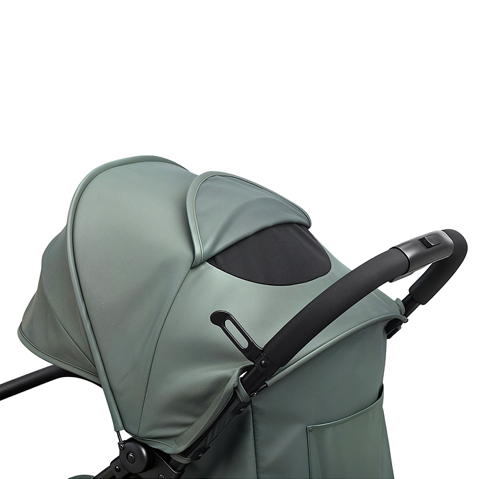 Детская прогулочная коляска-трость Prammy, зеленый