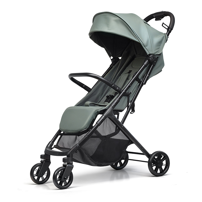 Детская прогулочная коляска-трость Prammy, зеленый