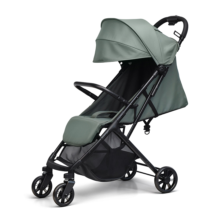 Детская прогулочная коляска-трость Prammy, зеленый