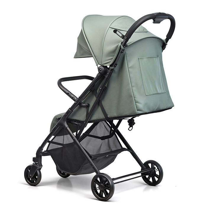 Детская прогулочная коляска-трость Prammy, зеленый