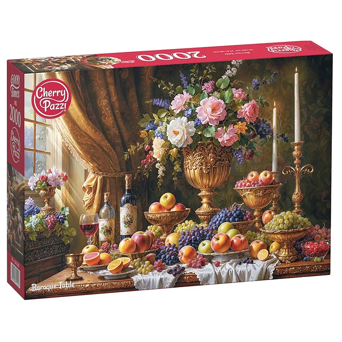Пазлы 2000 "Стол в стиле барокко"