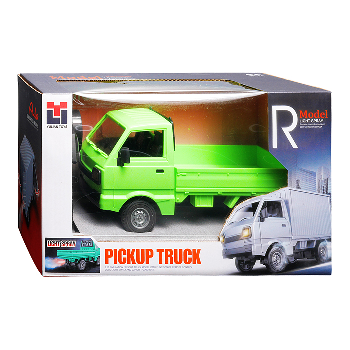 Машина 986-20 "Грузовик" р/у, 27 MHz, со спреем, с аккум., в коробке