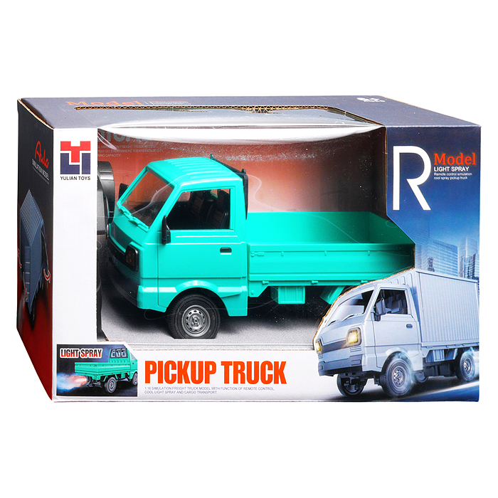 Машина 986-20 "Грузовик" р/у, 27 MHz, со спреем, с аккум., в коробке