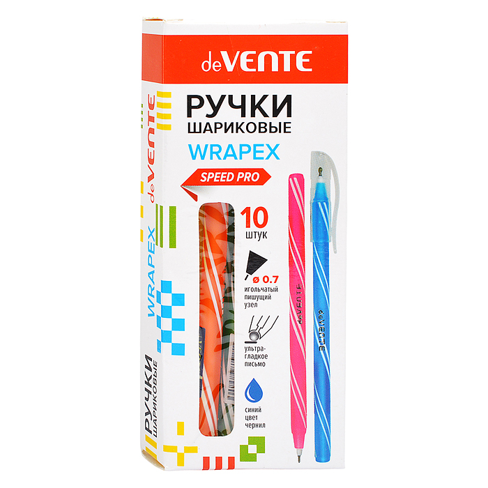 Ручка шариковая "Wrapex" серия Speed Pro, d=0,7 мм, ультра гладкое письмо, синяя