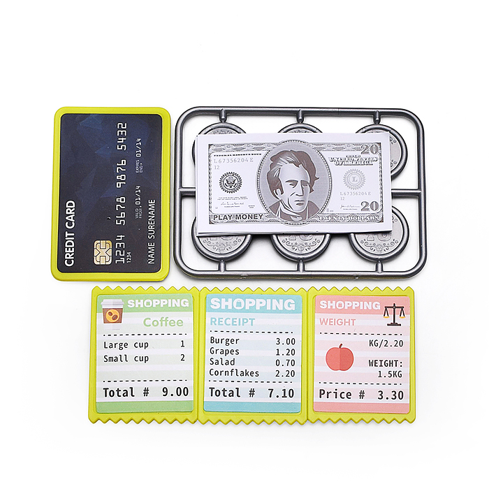 Игровой набор 818-393 "Касса. Мой магазин" с аксессуарами, в коробке