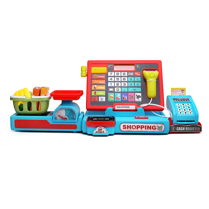 Игровой набор 818-393 "Касса. Мой магазин" с аксессуарами, в коробке