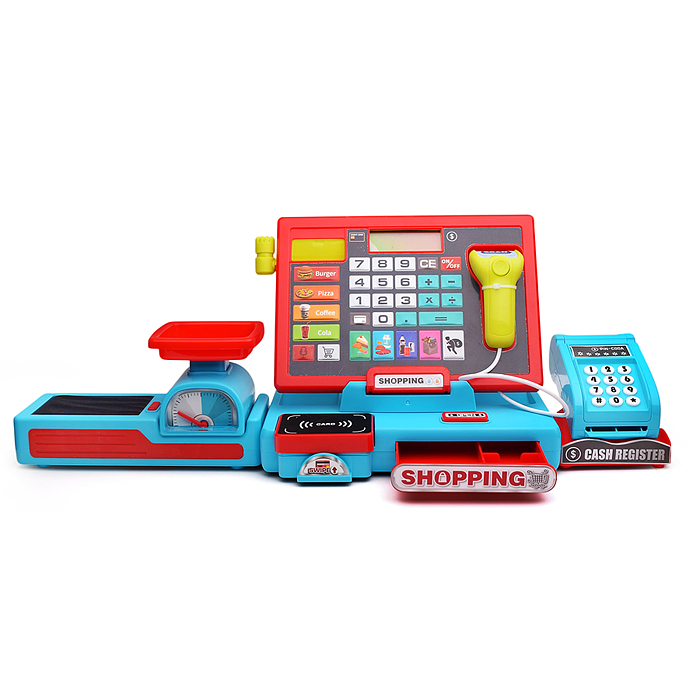 Игровой набор 818-393 "Касса. Мой магазин" с аксессуарами, в коробке