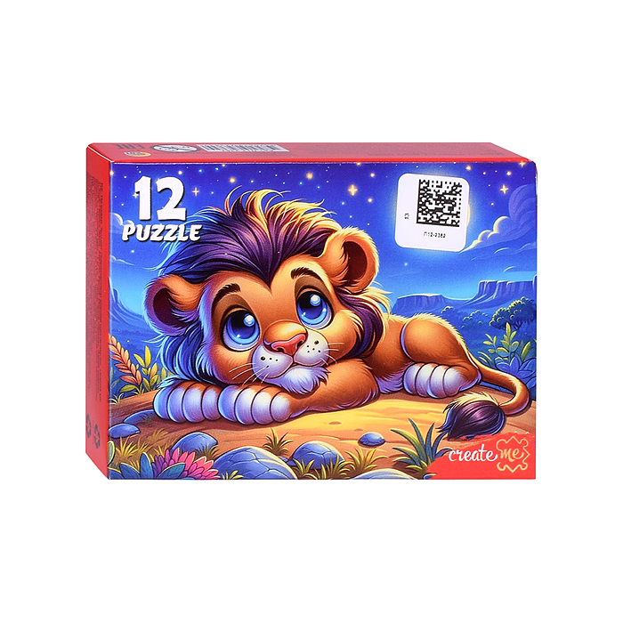 Пазлы 12 "Дикие кошки"