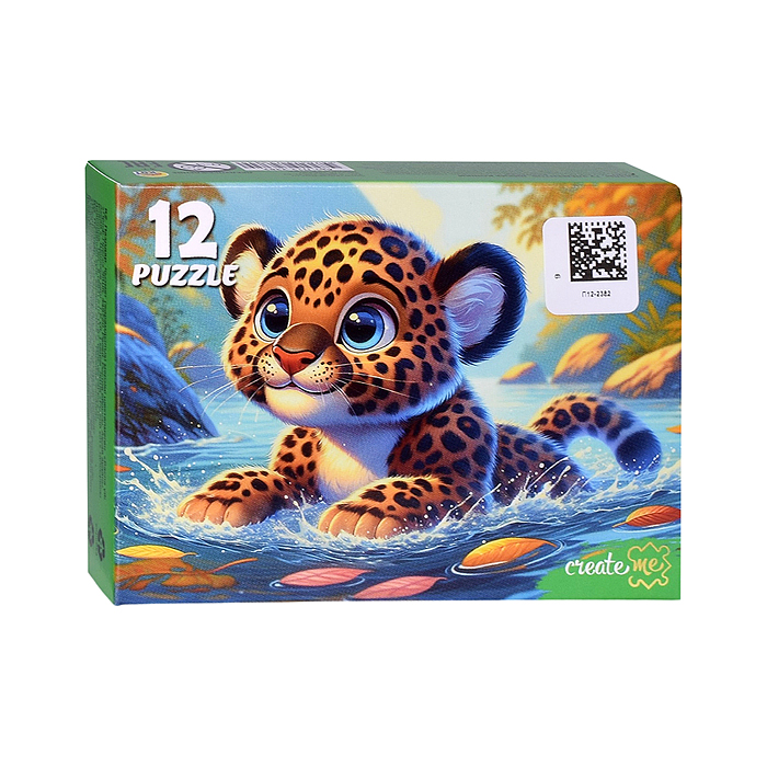 Пазлы 12 "Дикие кошки"