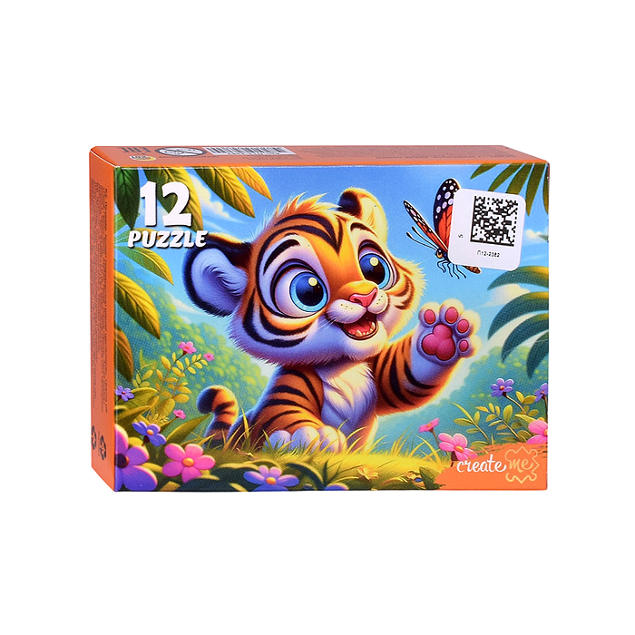 Пазлы 12 "Дикие кошки"