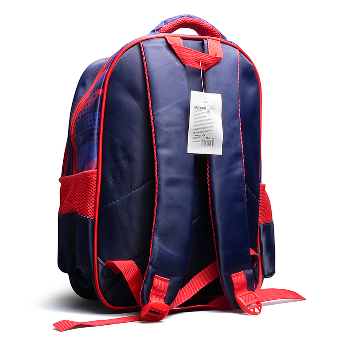 Рюкзак школьный "Авто" 41x30x15 см, 3 отделения, 2 кармана, уплотненная спинка, ОПП-упаковка