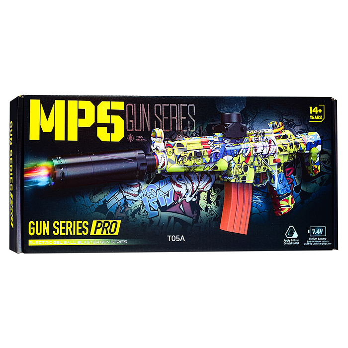 Автомат T05D "Граффити" стреляет гелевыми пулями, в коробке