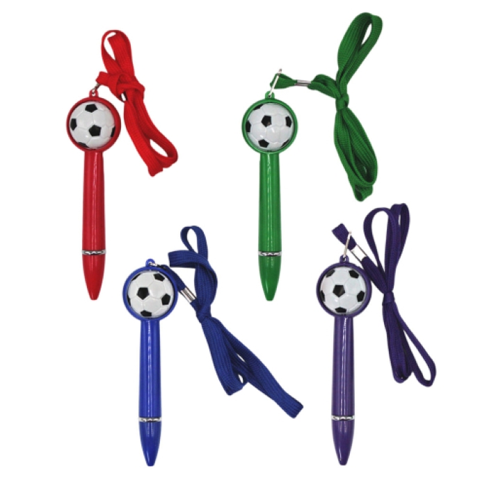 Ручка шариковая "Футбол", 1 мм, синяя, цвета в ассортимент