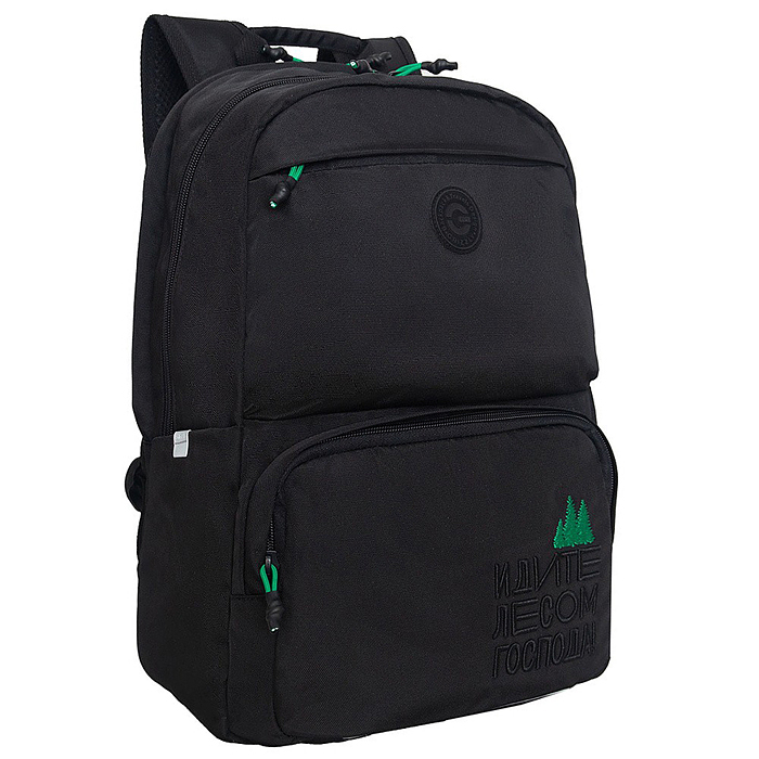 Рюкзак (/2 черный - зеленый)