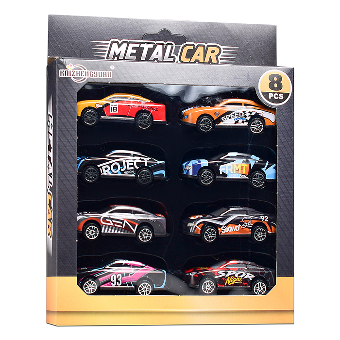 Набор машин KZ957-127 "Супер-гонщики" металл, в коробке