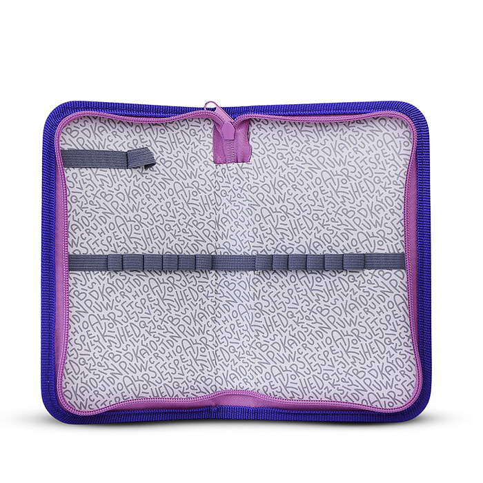 Пенал "Chiisana Hoshi" 205x120 мм, одностворчатый прямоугольный, на молнии, картон с покрыт