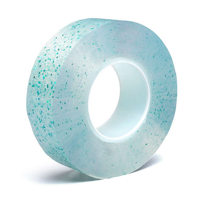 Скотч двусторонний с блестками 2,4 см*5 м