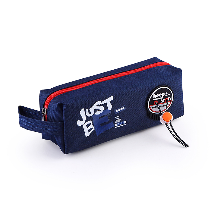 Пенал "Just Be" 215x75x75 мм, плотный износостойкий полиэстер с водоотталкивающей пропиткой