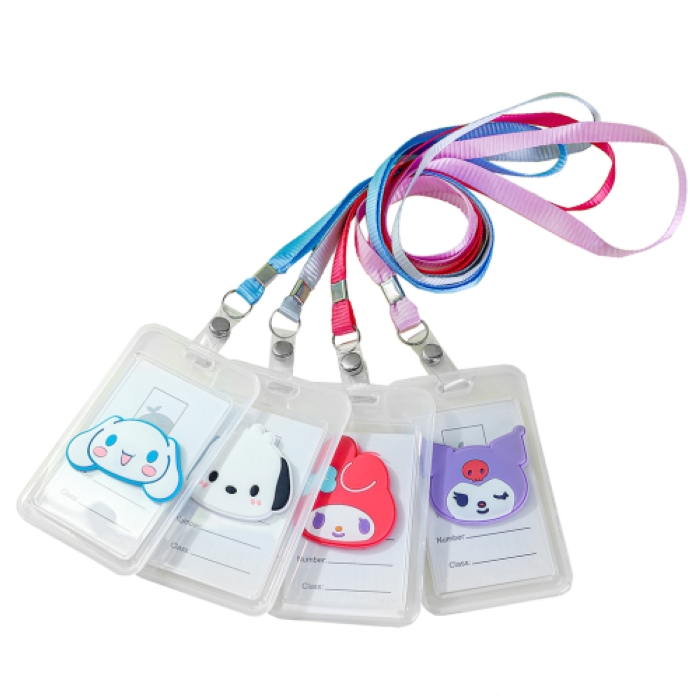 Бейдж на шнурке Куроми и друзья. Материал ABS, размер бейджей 7х11см