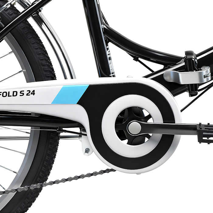 Велосипед 24" Rocket City Fold S 24, цвет черный, размер 16"