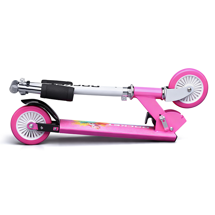 Самокат 2-х колесный R0221 ROCKET,колеса PU/ 125 мм, ABEC 7, розовый (в пакете)