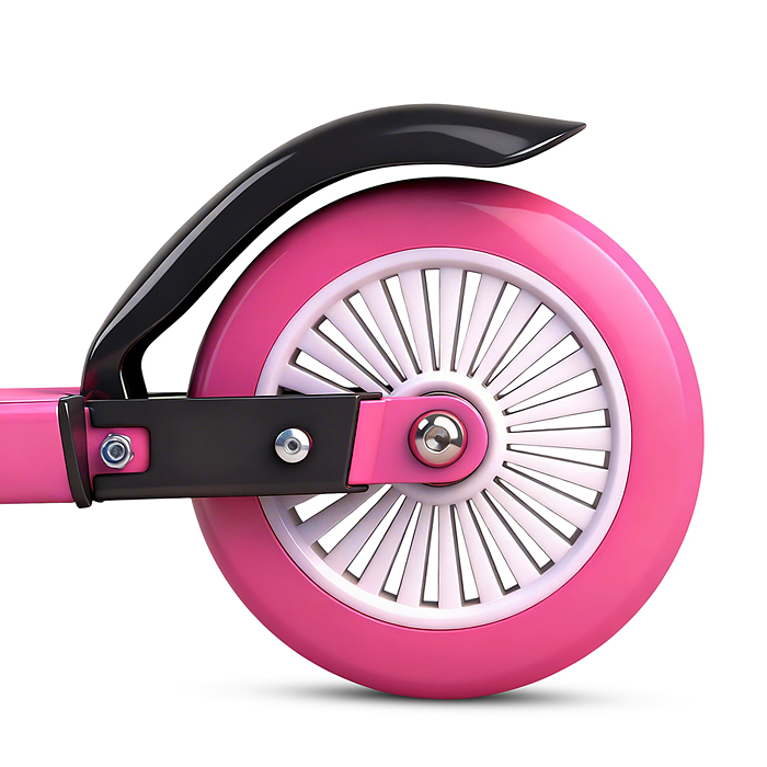 Самокат 2-х колесный R0221 ROCKET,колеса PU/ 125 мм, ABEC 7, розовый (в пакете)