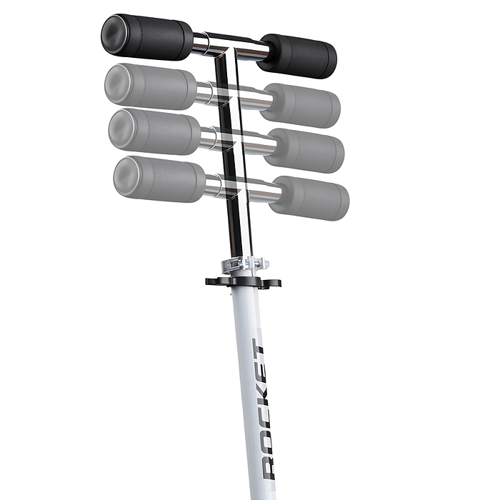 Самокат 2-х колесный R0221 ROCKET,колеса PU/ 125 мм, ABEC 7, розовый (в пакете)