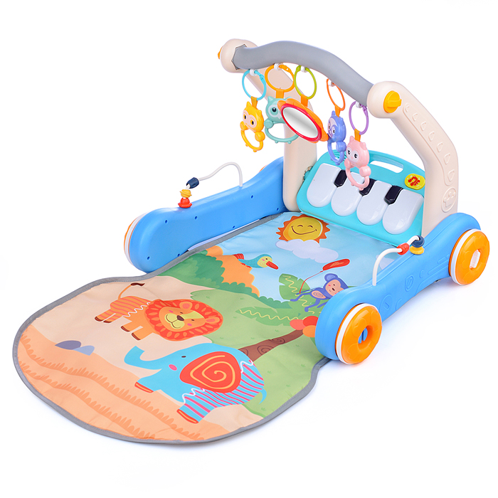 Коврик развивающий 2 в 1 HE0637 "В мире животных" в коробке