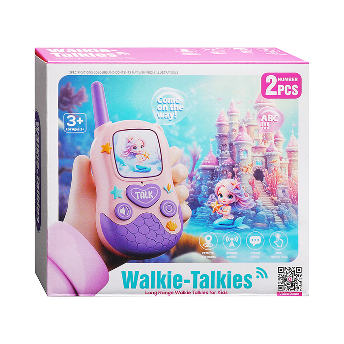 Рация детская 77-62A "Милая русалка" в коробке