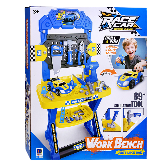 Набор инструментов 661-3008 "Механик" ( цвет синий) в коробке