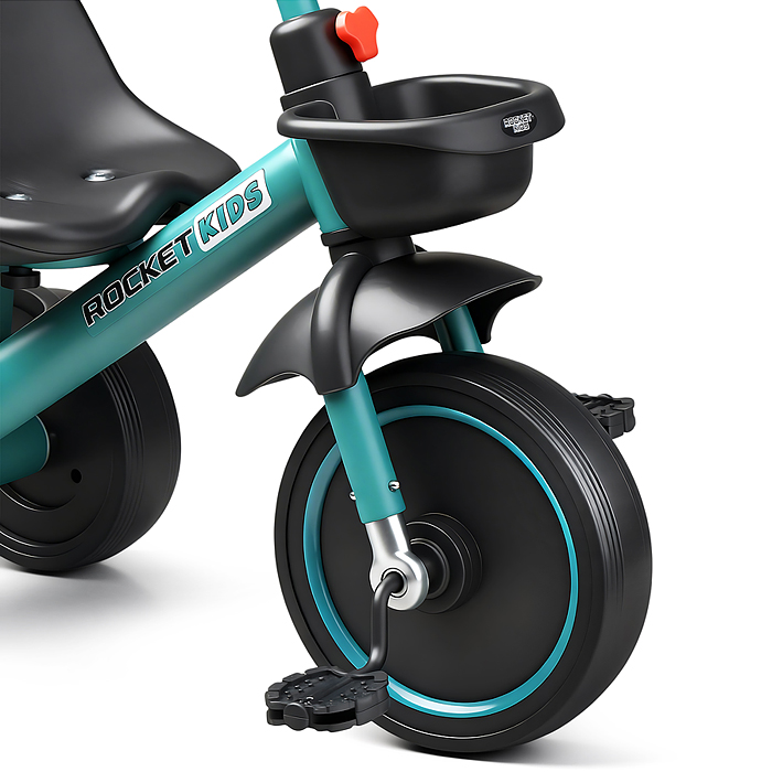 Велосипед трехколесный Rocket 2026, колеса EVA 10"/8", цвет зеленый